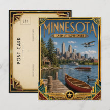 Minnesota Vintage Art Deco Gouden Tijdperk