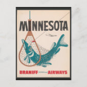 Minnesota Vintage-reis Briefkaart (Voorkant)