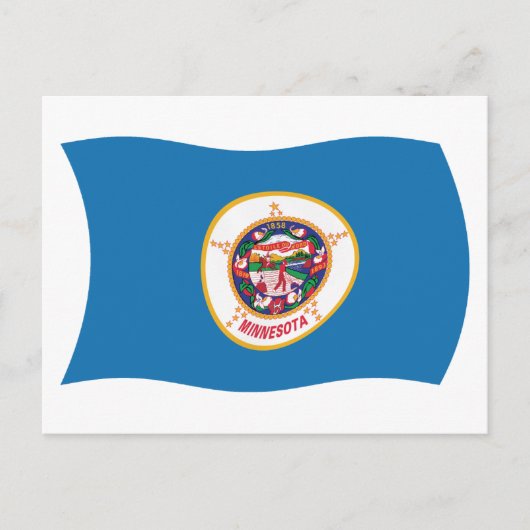Minnesota Vlag Ansichtkaart Briefkaart (Voorkant)