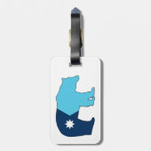 Minnesota Vlag Beer Bagagelabel (Achterkant verticaal)