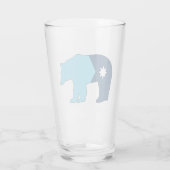 Minnesota Vlag Beer Glas (Achterkant)