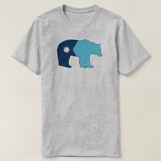 Minnesota Vlag Beer T-shirt (Design voorkant)