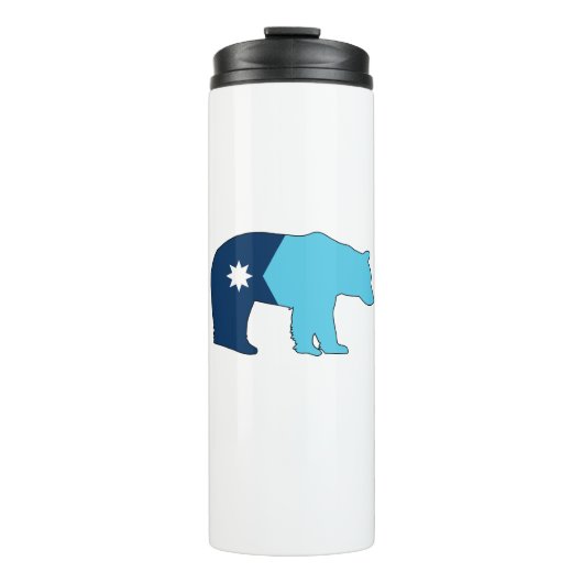 Minnesota Vlag Beer Thermosbeker (Voorkant)