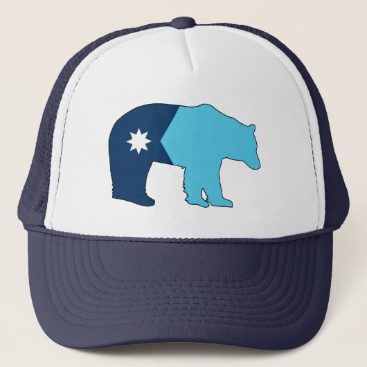 Minnesota Vlag Beer Trucker Pet (Voorkant)