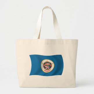 Minnesota Vlag Boodschappentas Grote Tote Bag