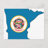 Minnesota-vlag Briefkaart (Voorkant)