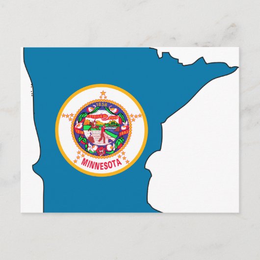 Minnesota-vlag Briefkaart (Voorkant)