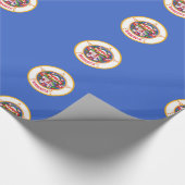 Minnesota vlag cadeaupapier (Hoek)