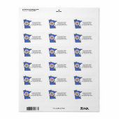 Minnesota-vlag en holofdame's Slipper Etiket (Full Sheet)