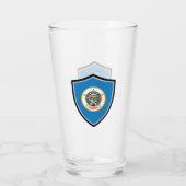 Minnesota vlag glas (Achterkant)