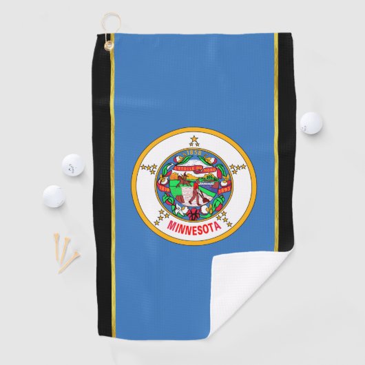 Minnesota vlag golfhanddoek (Insitu)