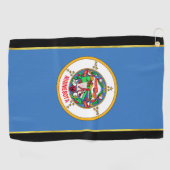 Minnesota vlag golfhanddoek (Horizontaal)