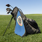 Minnesota vlag golfhanddoek (Groen)