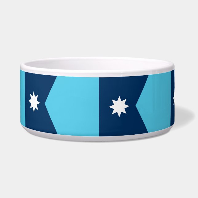 Minnesota Vlag Huisdier Kom (Voorkant)