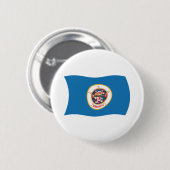 Minnesota Vlag Knop Ronde Button 5,7 Cm (Voorkant /achterkant)