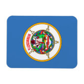 Minnesota vlag magneet (Horizontaal)