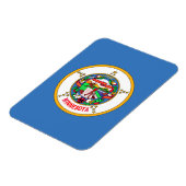 Minnesota vlag magneet (Linkerzijde)
