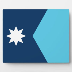 Minnesota Vlag Plaquette Fotoplaat