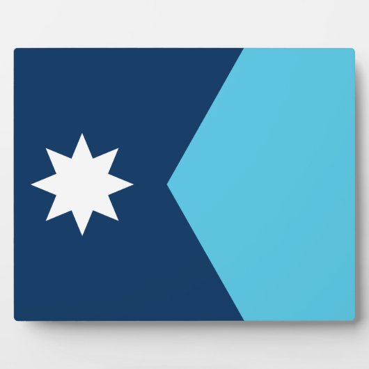 Minnesota Vlag Plaquette Fotoplaat (Voorkant)