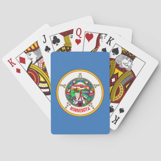 Minnesota vlag pokerkaarten (Achterkant)