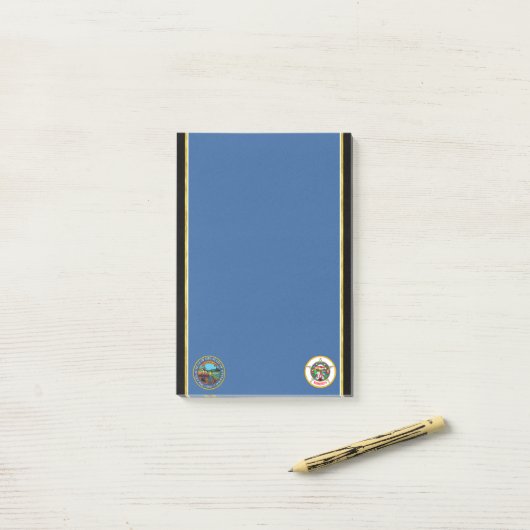 Minnesota vlag post-it® notes (Op bureau)