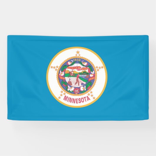 MINNESOTA-vlag - Spandoek (Horizontaal)