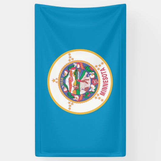 MINNESOTA-vlag - Spandoek (Verticaal)