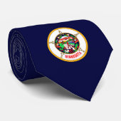 Minnesota vlag stropdas (Opgerold)