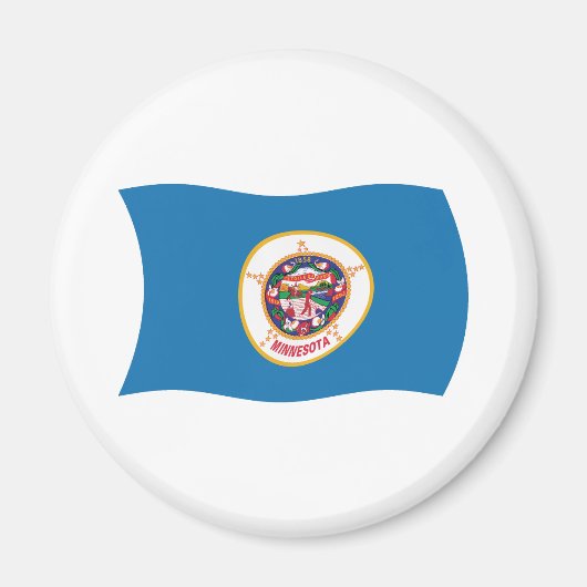 Minnesota Vlagmagneet Magneet (Voorkant)