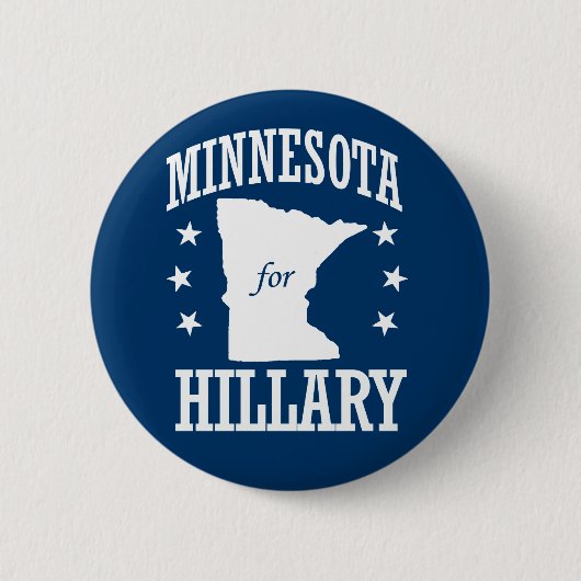 MINNESOTA VOOR HILLARY RONDE BUTTON 5,7 CM (Voorkant)