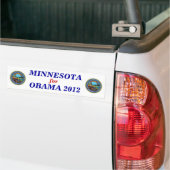 Minnesota voor Obama-sticker 2012 Bumpersticker (Op Truck)