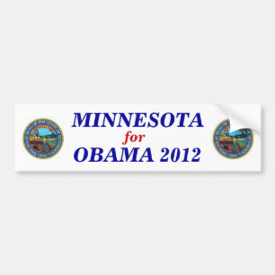 Minnesota voor Obama-sticker 2012 Bumpersticker
