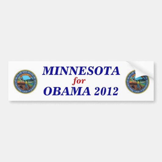 Minnesota voor Obama-sticker 2012 Bumpersticker (Voorkant)