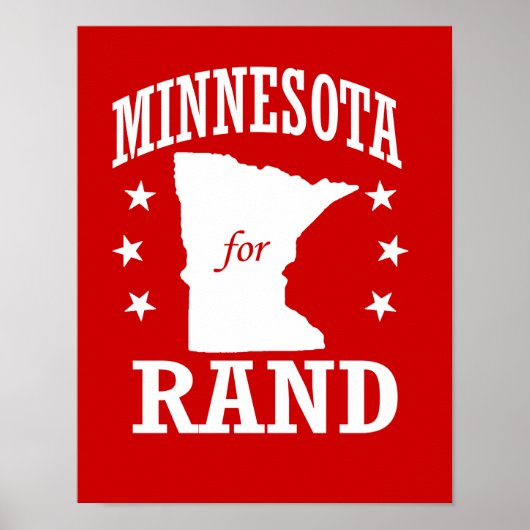 MINNESOTA VOOR RAND PAUL POSTER (Voorkant)