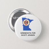 MINNESOTA VOOR SCOTT JENSEN GOVERNOR BUTTON (Voorkant /achterkant)