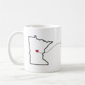 Minnesota voor Utah - Mok van Heart2Heart-koffie (Links)