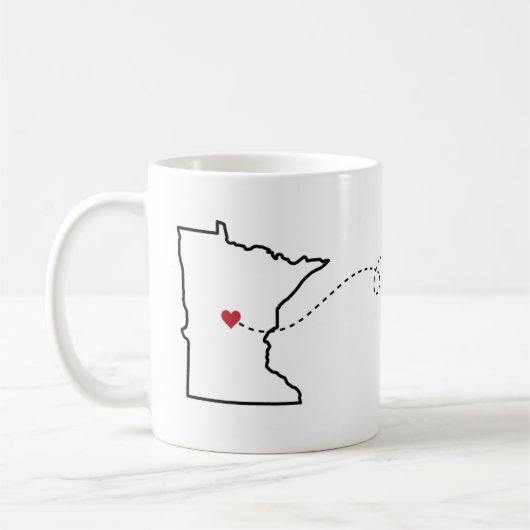 Minnesota voor Utah - Mok van Heart2Heart-koffie (Links)