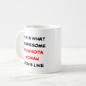 Minnesota-vrouw, geweldig koffiemok (Voorkant links)