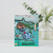 Minnesota VS kaart (Staand voorkant)