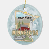 Minnesota vuurtorenornament keramisch ornament (Links)