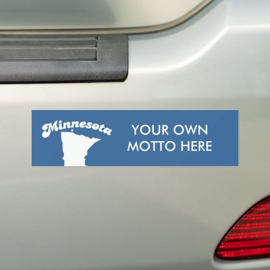 Minnesota - Waar Prince op T-shirt vist Bumpersticker (Op auto)