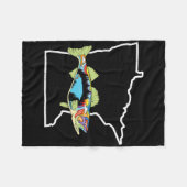 Minnesota Walleye Vissen Zoetwatervisser Walleye V Fleece Deken (Voorkant (Horizontaal))