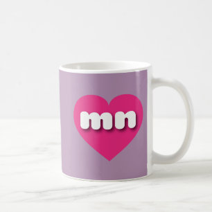 Minnesota warm roze hart - Ik hou van mijn Koffiemok