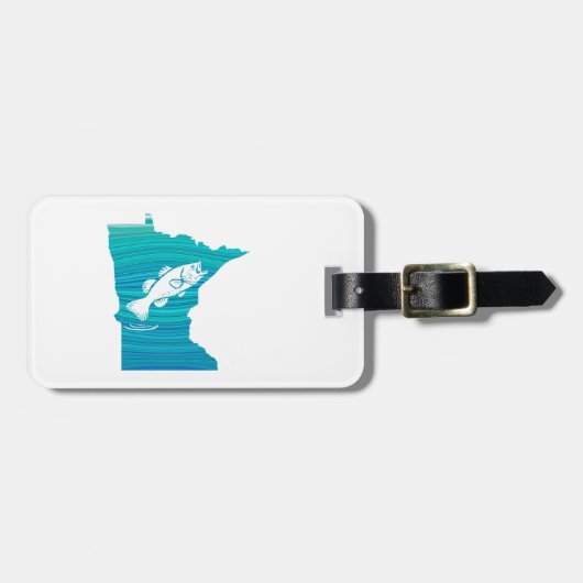 Minnesota Wave Gevist Bagagelabel (Voorkant horizontaal)