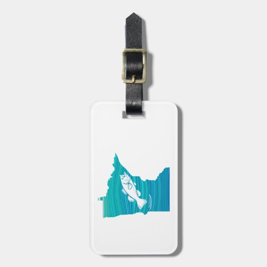 Minnesota Wave Gevist Bagagelabel (Voorkant verticaal)