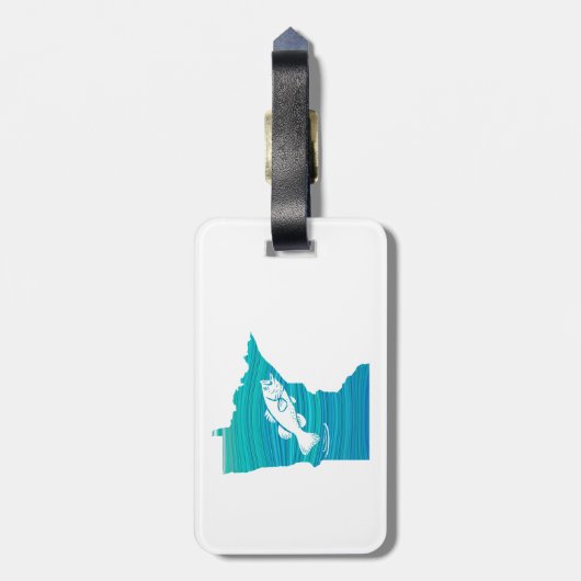 Minnesota Wave Gevist Bagagelabel (Achterkant verticaal)