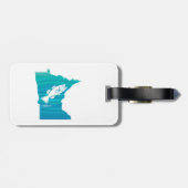 Minnesota Wave Gevist Bagagelabel (Achterkant horizontaal)