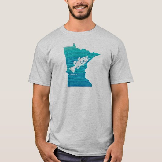 Minnesota Wave Vissen T-shirt (Voorkant)