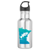 Minnesota Wave Vissen Waterfles (Voorkant)