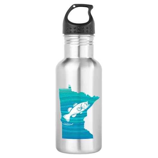 Minnesota Wave Vissen Waterfles (Voorkant)